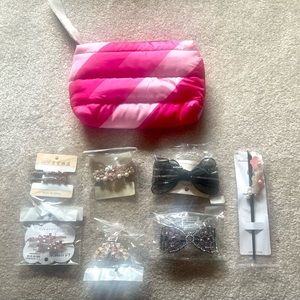 8-Pc Hairpins & Hairclips In Cosmetic Bag